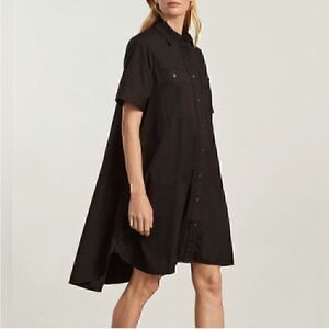 NEW Everlane The Daytripper Shirtdress in Black XXS
